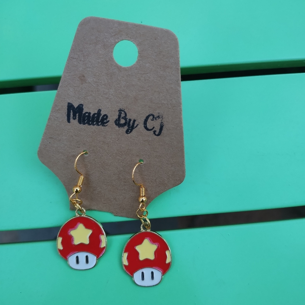 *Mario Mushroom Earrings MadeByCJ